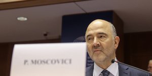 Ο Ευρωπαίος επίτροπος Πιέρ Μοσκοβισί/Φωτογραφία: AP