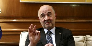 Ο Γάλλος επίτροπος Πιέρ Μοσκοβισί- φωτογραφία intimenews