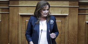 Η Ντόρα Μπακογιάννη/ Φωτογραφία: EUROKINISSI- ΓΙΩΡΓΟΣ ΚΟΝΤΑΡΙΝΗΣ