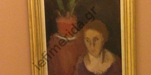 Βάνδαλος χάραξε αυθεντικό πίνακα του Μπουζιάνη σε διάδρομο της Βουλής [εικόνες]