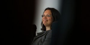 H επικεφαλής των Γερμανών Σοσιαλδημοκρατών Αντρέα Νάλες (Φωτογραφία: ΑΡ)