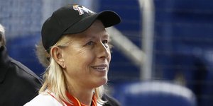 Η Μαρτίνα Ναβρατίλοβα (Φωτογραφία: AP/ Wilfredo Lee)