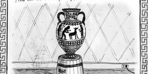 Tι έγραψε ο Νew Yorker πάνω σε ελληνικό αμφορέα [σκίτσο]