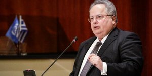 Ο υπουργός Εξωτερικών Νίκος Κοτζιάς. Φωτογραφία: Eurokinissi 