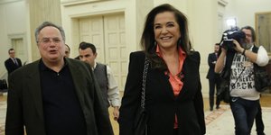 Εντυπωσιασμένη από το γεγονός ότι ο Π. Καμμένος«έφαγε» τον Ν. Κοτζιά δήλωσε η Ντόρα Μπακογιάννη -Φωτογραφία: Intimenews/ΛΙΑΚΟΣ ΓΙΑΝΝΗΣ