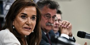 H Ντόρα Μπακογιάννη σε ομιλία της σε πρόσφατη εκδήλωση / Φωτογραφία: EUROKINISSI