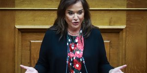 Η Ντόρα Μπακογιάννη / Φωτογραφία: EUROKINISSI