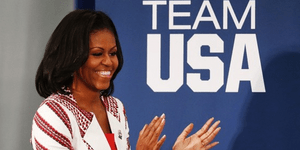 Aθλήτρια προθερμάνθηκε με «βαράκι» την... Μισέλ Ομπάμα [εικόνα]