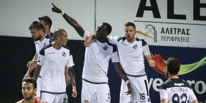 Ο ΟΦΗ κόντρα στη Λάρισα σήμερα /Φωτογραφία: Εurokinissi