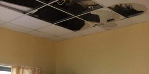 Σκηνικό κατάρρευσης στο Πανεπιστημιακό νοσοκομείο Λάρισας/ Φωτογραφία: onlarissa