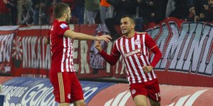 Ανετη νίκη του Ολυμπιακού με τη Λαμία /Φωτογραφία: Εurokinissi