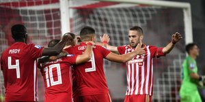 «Περίπατος» Ολυμπιακού: 5-0 τον ΠΑΣ Γιάννενα -Φωτογραφία: KLODIAN LATO / EUROKINISSI