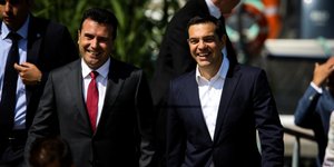 Τσίπρας-Ζάεφ/Φωτογραφία: Eurokinissi