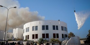 φωτιά στο πανεπιστήμιο Κρήτης/Φωτογραφία: Eurokinissi