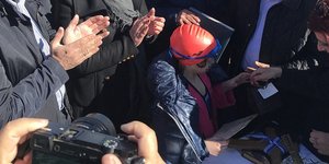 Η 9χρονη που έπιασε τον σταυρό/ Φωτογραφία: cretapost