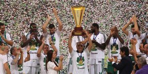 Το πάρτι του νταμπλούχου Παναθηναϊκού στο ΟΑΚΑ [εικόνες]