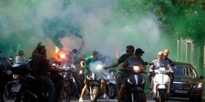 Πορεία οπαδών του ΠΑΟ/Φωτογραφία: Eurokinissi