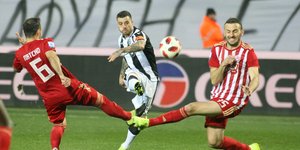 Το 1-0 του ΠΑΟΚ από τον Βιεϊρίνια /Φωτογραφία: Εurokinissi