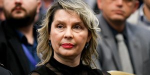 Η πρόεδρος του κόμματος Νέα Ελληνική Ορμή Κατερίνα Παπακώστα- φωτογραφία intimenews