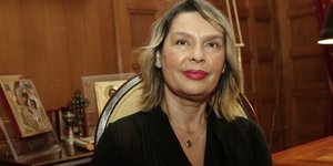 Η Κατερίνα Παπακώστα(Φωτογραφία: ΧΡΗΣΤΟΣ ΜΠΟΝΗΣ//EUROKINISSI)