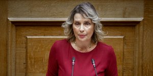 Η Κατερίνα Παπακώστα/ Φωτογραφία: EUROKINISSI- ΓΙΩΡΓΟΣ ΚΟΝΤΑΡΙΝΗΣ