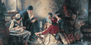 Εγκαίνια της έκθεσης για τον ζωγράφο Νικόλαο Γύζη στο ίδρυμα Θεοχαράκη