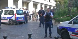 Η αστυνομία στο σημείο της επίθεσης -Φωτογραφία: BFMTV