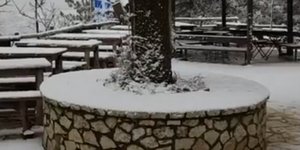 Χιόνι στην Πάρνηθα!