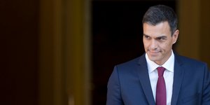 O πρωθυπουργός της Ισπανίας Πέδρο Σάντσεθ (Φωτογραφία: AP/Paul White)