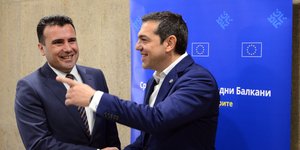 Ζάεφ-Τσίπρας/Φωτογραφία: AP