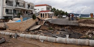 Καταστροφές από πλημμύρες στην Βρασνά Θεσσαλονίκης/ Φωτογραφία intime