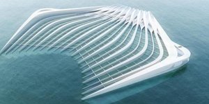 Η επαναστατική πλωτή πλατφόρμα της Γερμανίδας αρχιτέκτονα.Φωτογραφία: ΑΠΕ-ΜΠΕ