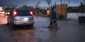 Πλημμύρες και απόψε στην Μάνδρα /Φωτογραφία: Εurokinissi