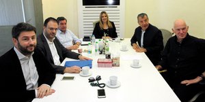 Το Πολιτικό Συμβούλιο του Κινήματος Αλλαγής -Φωτογραφία: //ΧΡΗΣΤΟΣ ΜΠΟΝΗΣ//EUROKINISSI