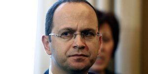 ο Αλβανός υπουργός Εξωτερικών Ντιτμίρ Μπουσάτι -Φωτογραφία: Alexandros Michailidis / SOOC