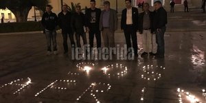 Στα Προπύλαια μέλη του κουρδικού Κόμματος Δημοκρατικής Ενωσης για την Αφρίν