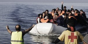 Εικόνα αρχείου από άφιξη προσφύγων / Φωτογραφία: EUROKINISSI