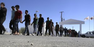 Επεισόδια σε κέντρο υποδοχής προσφύγων στην Κύπρο (Φωτογραφία αρχείου: AP/ Petros Karadjias)