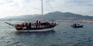 Η επιχείρηση είχε σκοπό την καταπολέμηση της εμπορίας ανθρώπων στη Μεσόγειο -Φωτογραφία ΑΠΕ