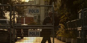 Το προξενείο της Σαουδικής Αραβίας στην Κωνσταντινούπολη (Φωτογραφία: AP Photo/Emrah Gurel)