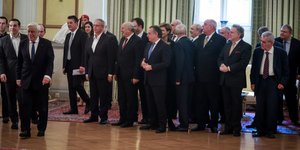 Πλήθος προσωπικοτήτων στη δεξίωση που παρέθεσε ο πρόεδρος της Δημοκρατίας / Φωτογραφία: EUROKINISSI