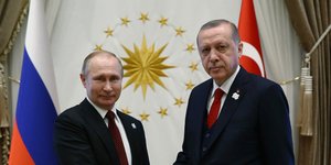 Πούτιν-Ερντογάν/Φωτογραφία: AP