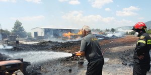 πυρκαγιά στο Μενίδι/Φωτογραφία: Eurokinissi/ΜΑΡΚΟΣ ΧΟΥΖΟΥΡΗΣ