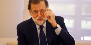 Ο Ραχόι ζήτησε από την Καταλονία να σταματήσει τις απειλές (Φωτογραφία: AP/ Paul White)