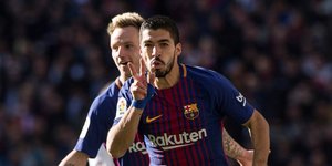 Σάρωσαν ο Σουάρες και οι συμπαίκτες του στη Μαδρίτη / Φωτογραφία: ΑΠΕ