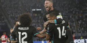 Η Ρεάλ Μαδρίτης κατέκτησε το Super Cup (Φωτογραφία: AP/ Boris Grdanoski)