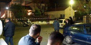 Η αστυνομία απέκλεισε το σημείο/ Φωτογραφία: rodospress