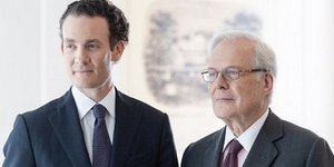 Ο Αλεξάντρ ντε Ρότσιλντ (αριστερά) και ο Νταβίντ ντε Ρότσιλντ 