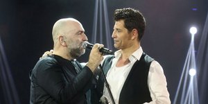 Σάκης Ρουβάς-Μπάμπης Στόκας (Φωτογραφία: NDPphoto)