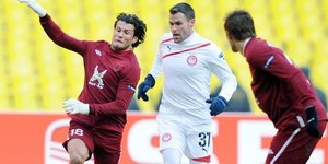 Ο Ολυμπιακός νίκησε 1-0 την Ρούμπιν Καζάν στο παγωμένο «Λουζνίσκι»